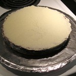 Red Velvet Cake with Buttercream and Fondant: First Layer and Filling Red Velvet Cake with Buttercream and Fondant: First Layer and Filling
