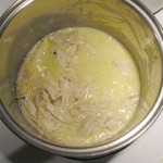 Pasta and Chicken with Lemon Sauce: Mixing the Sauce Pasta and Chicken with Lemon Sauce: Mixing the Sauce